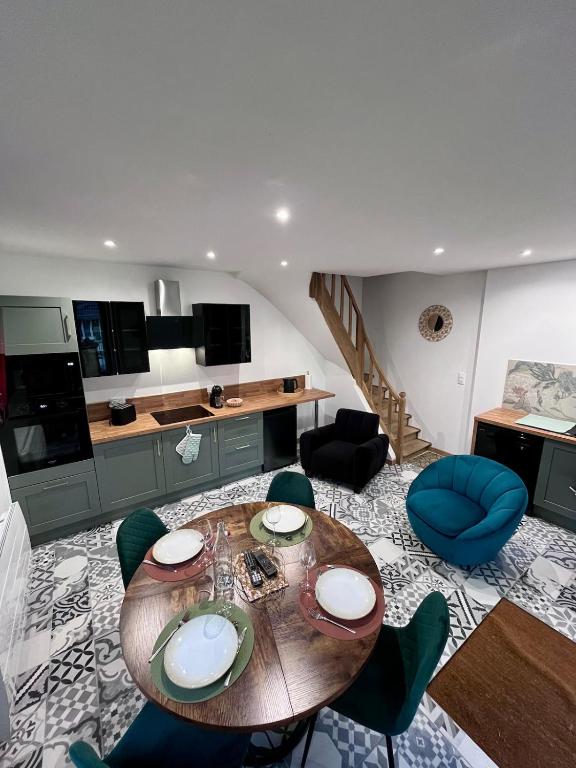 Η κουζίνα ή μικρή κουζίνα στο La Pomponnette