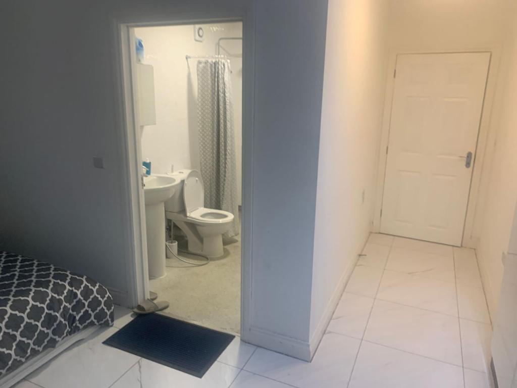 Vannituba majutusasutuses Furnished 1 Bed ensuit independent space with Parking