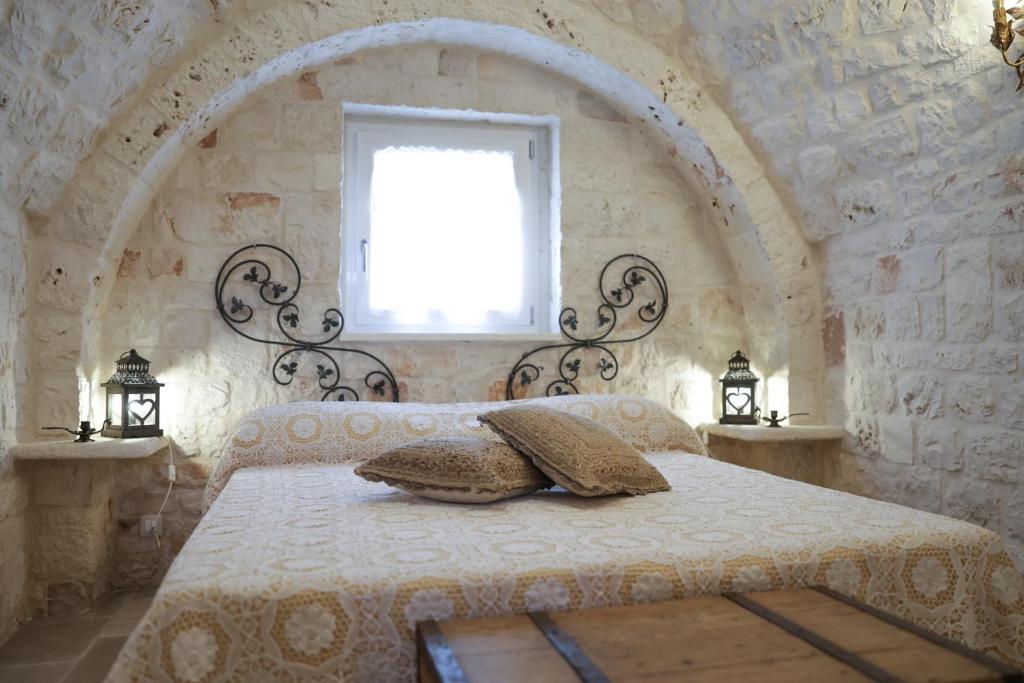 Ένα ή περισσότερα κρεβάτια σε δωμάτιο στο I Trullarelli