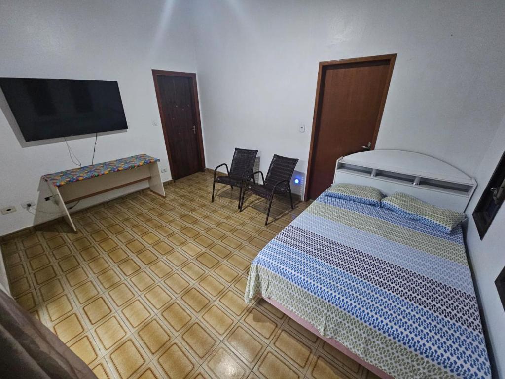 Postel nebo postele na pokoji v ubytování Suíte central