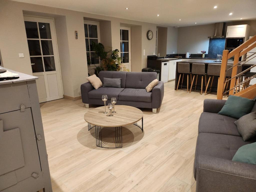 Χώρος καθιστικού στο Maison de campagne