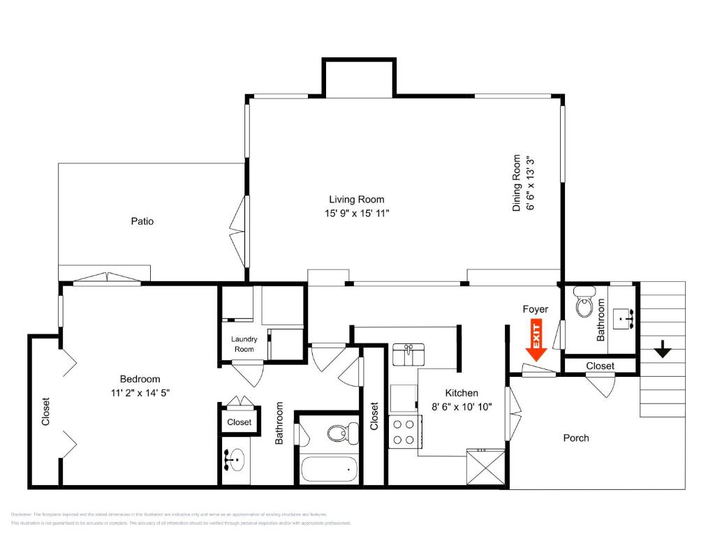 a floor plan of a house at Saint Andrews Common 1774 in Hilton Head Island