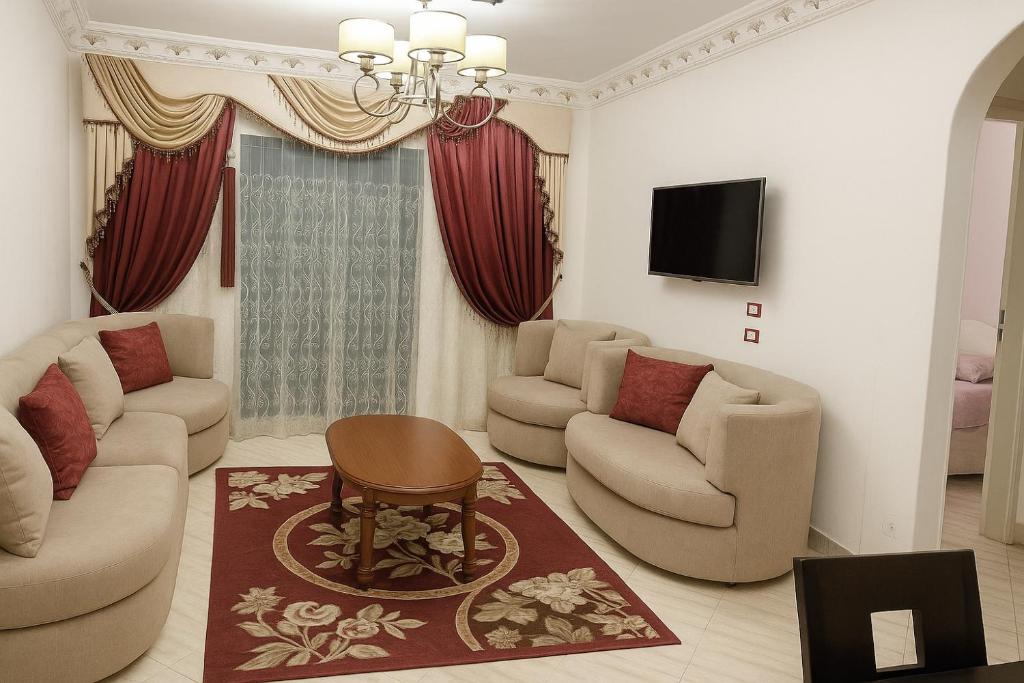 Posezení v ubytování Marhaba