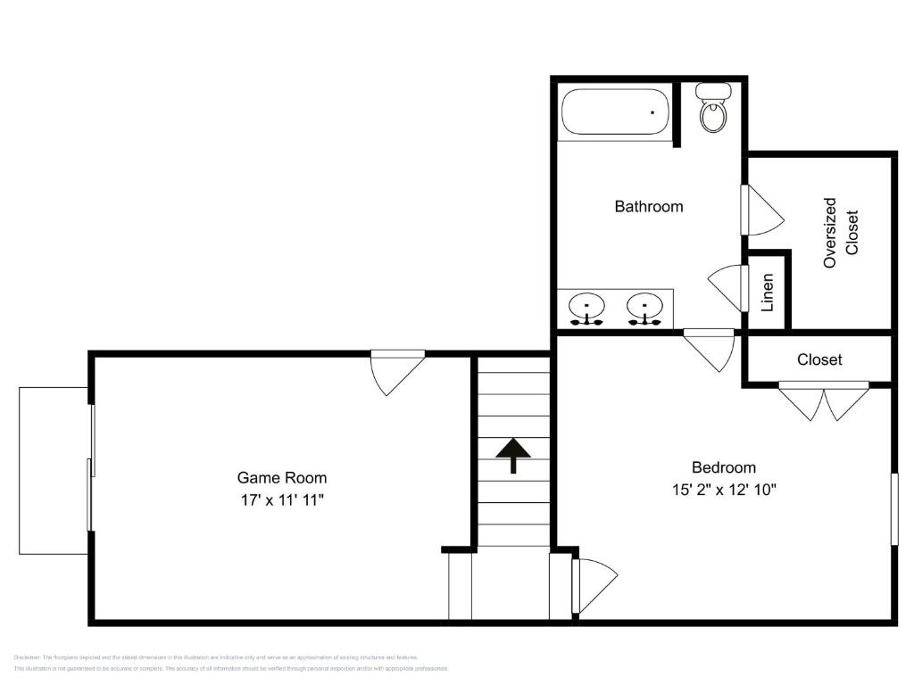 Půdorys ubytování Sparkys Lodge