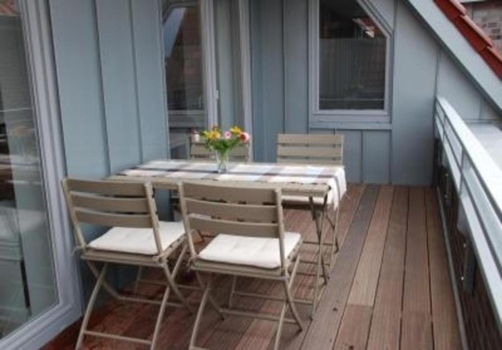 Balkón nebo terasa v ubytování Haus zur Post, App 17