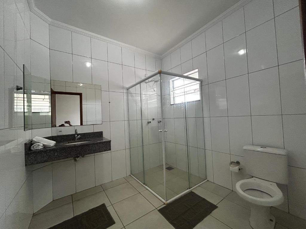 Phòng tắm tại Espaço JD