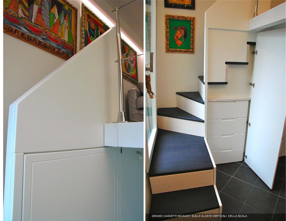 a staircase in a house with a stair case at Venicedire in Venice