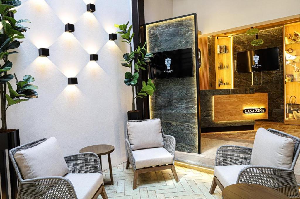 Posezení v ubytování Casa Ziña