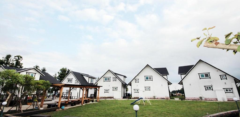 Κήπος έξω από το Zain Village pension