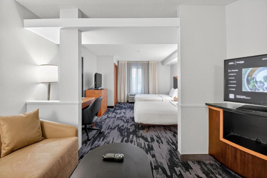Fairfield Inn & Suites by Marriott Omaha Downtown - Estudio Doble Con Dos Camas Matrimoniales