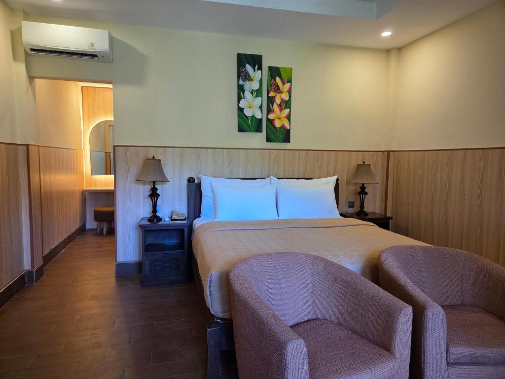 Χώρος καθιστικού στο Sunsethouse Lombok