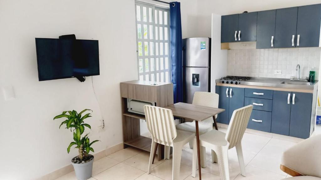 Kuchyň nebo kuchyňský kout v ubytování Tranquilidad y confort en un solo lugar