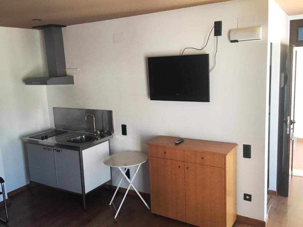 Kuchyň nebo kuchyňský kout v ubytování Hotel Bon Lloc