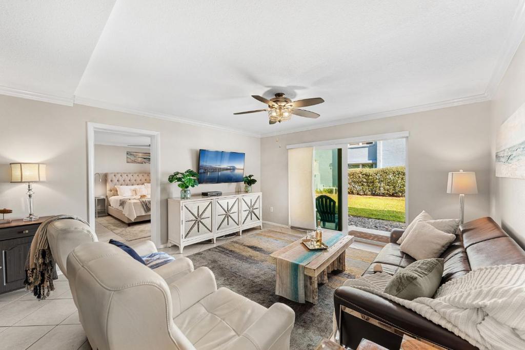 Ένα ή περισσότερα κρεβάτια σε δωμάτιο στο Seabreakers 1