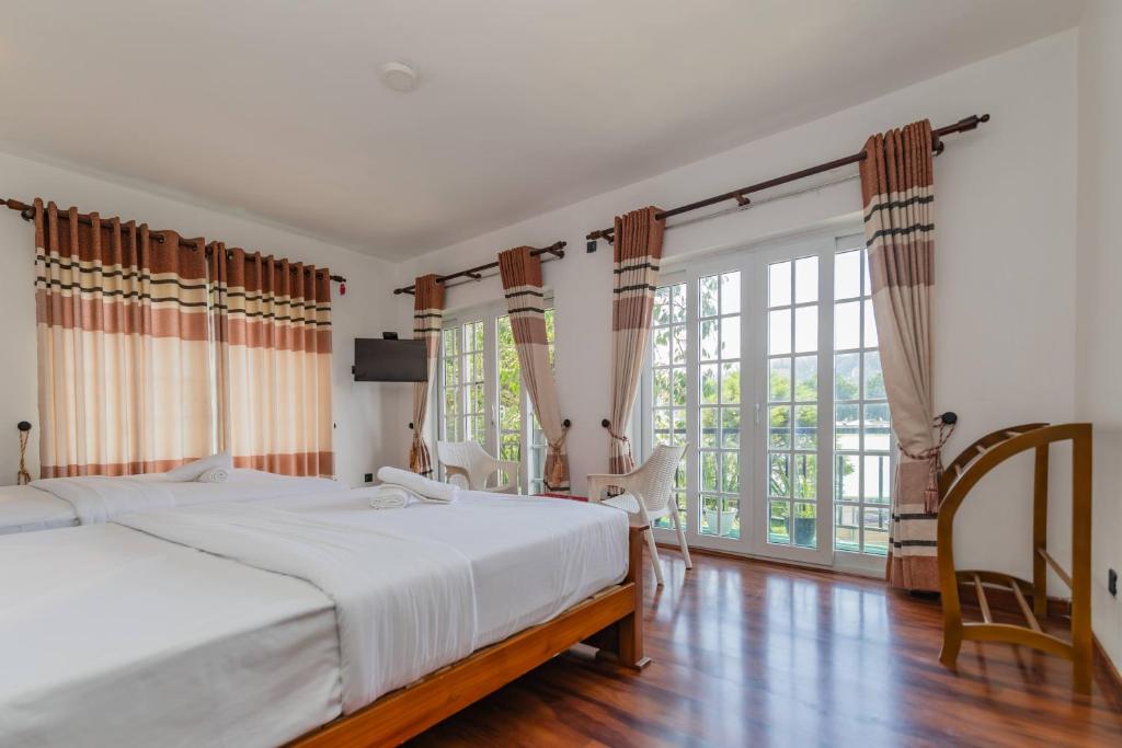 Ένα ή περισσότερα κρεβάτια σε δωμάτιο στο Havelock Inn