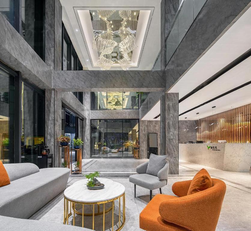 Posezení v ubytování Meet Garden Hotel Baiyun International Airport