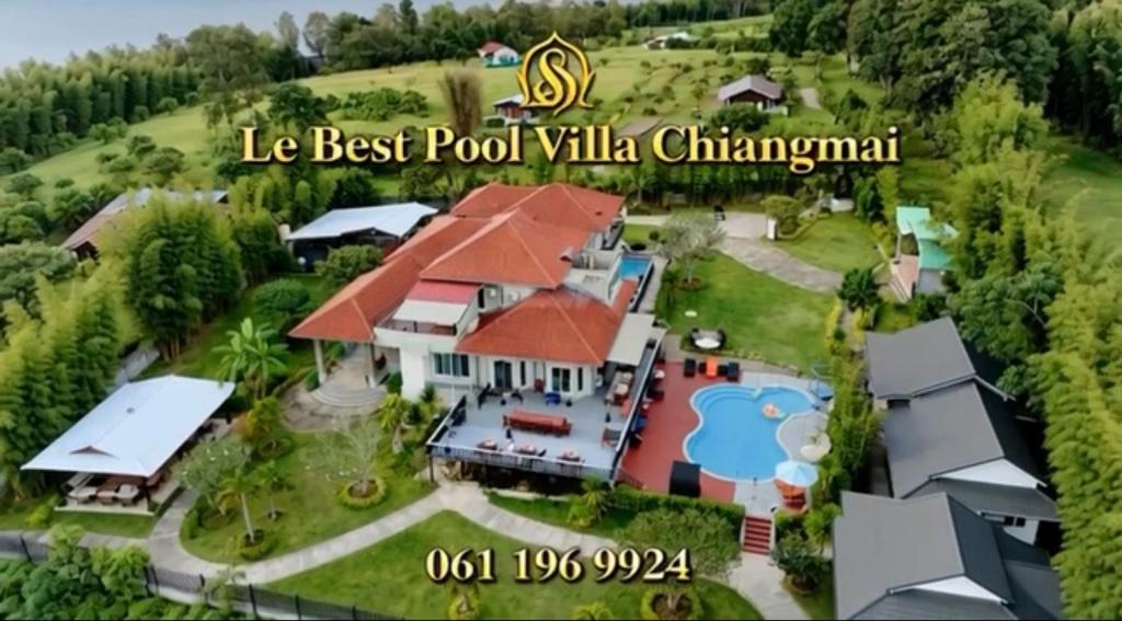 eine Luftaufnahme eines Hauses in der Unterkunft Lebest Pool Villa Chiang Mai in Ban Mai