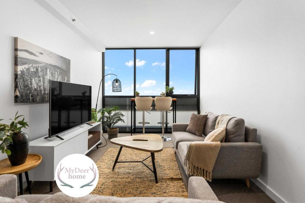 Χώρος καθιστικού στο Comfy place with fabulous view Penthouse level