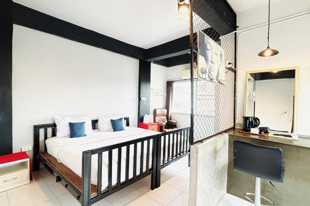 Kuchyň nebo kuchyňský kout v ubytování The Yak Cozy Chiang Mai