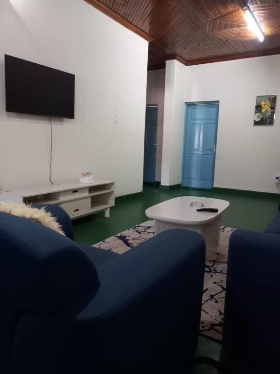 TV a/nebo společenská místnost v ubytování faith apartments