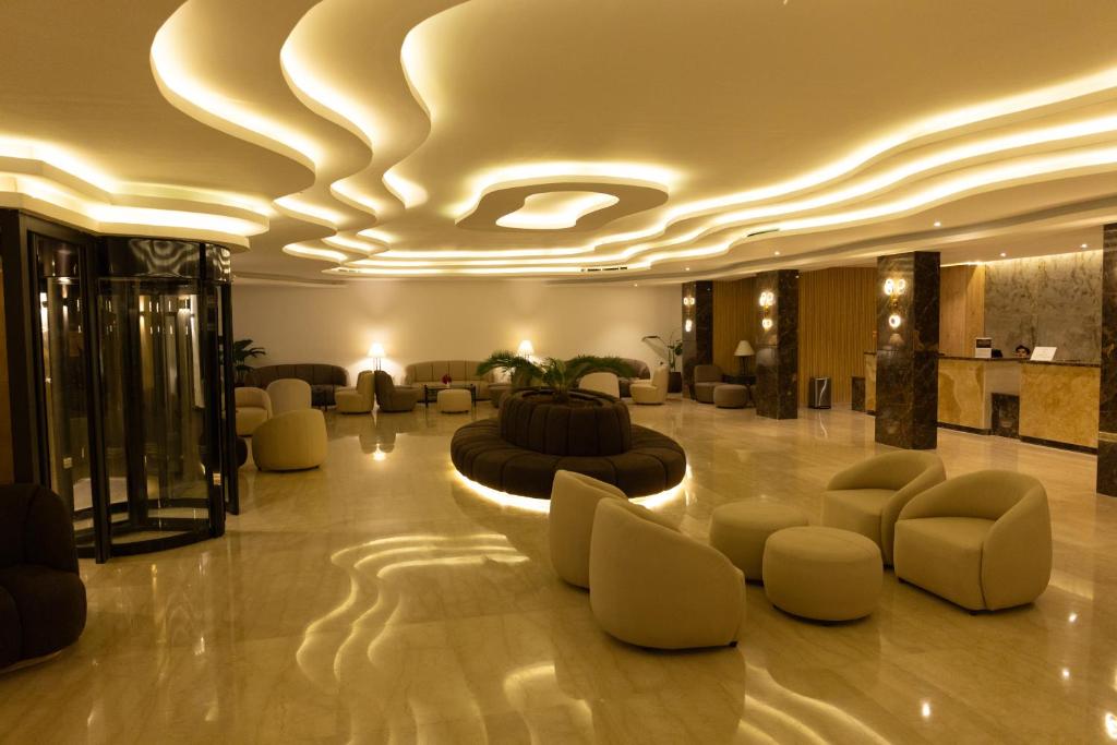 O zonă de relaxare la Petra Palace Hotel