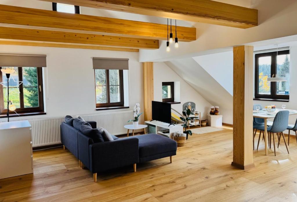 Posezení v ubytování Nature Apartment