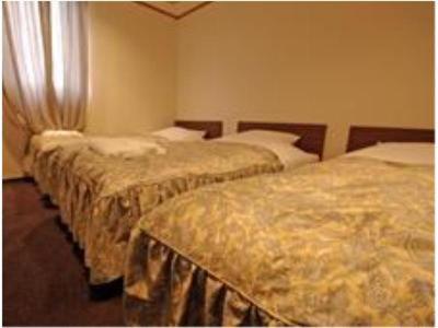 Postel nebo postele na pokoji v ubytování Sakura Hotel Oami