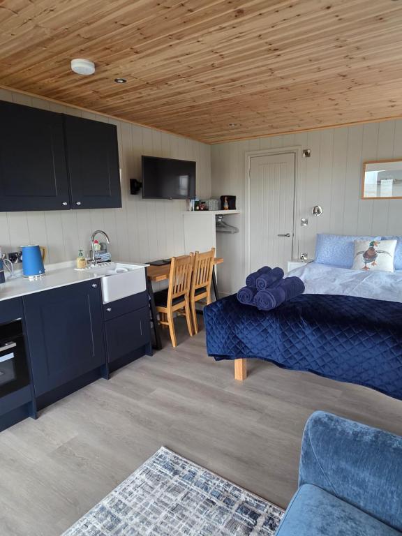 Kuchyň nebo kuchyňský kout v ubytování Hillside Cabin