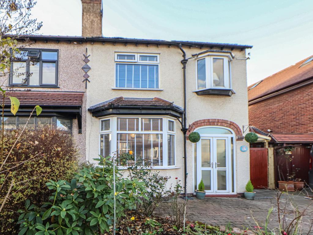 a house with a front door and a yard at The Lily Pad in Chester