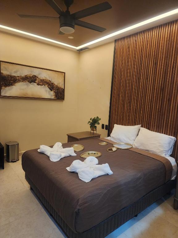 Postel nebo postele na pokoji v ubytování Socram GH