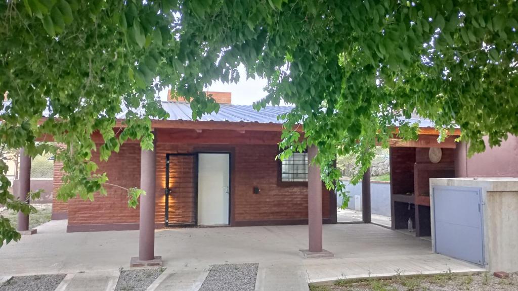 Bygningen som feriehuset ligger i