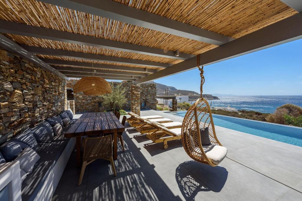 Bazén v ubytování Prospect House Antiparos nebo v jeho okolí