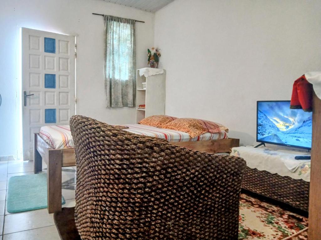 Un televizor și/sau centru de divertisment la Le Milano