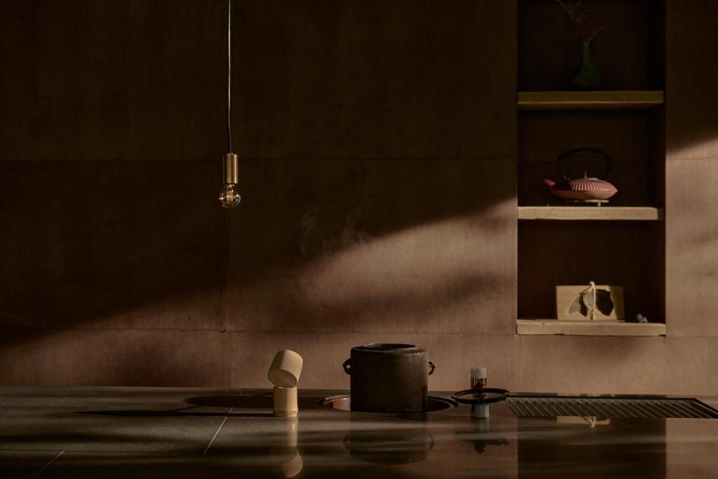 Tetera y cafetera en KÚON Hakone Gora