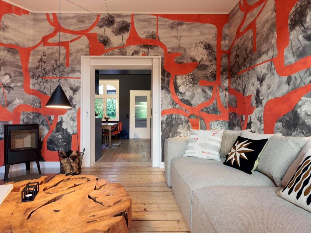 Posezení v ubytování Design-Hideaway in Bochum - Das Zechenhaus