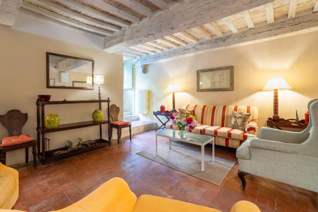 Χώρος καθιστικού στο Casa di Pietro in Vivo d'Orcia, Pool