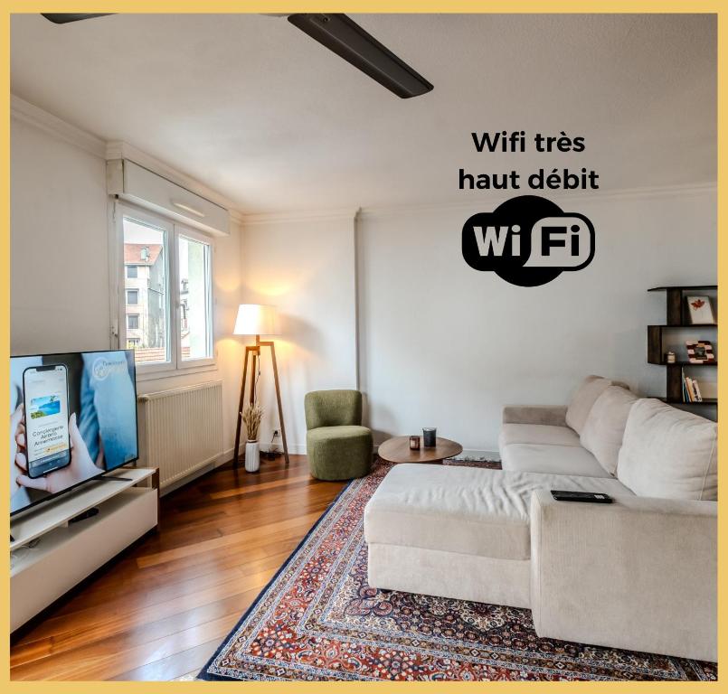 Et tv og/eller underholdning på Chez Morgane I T3 I Annemasse