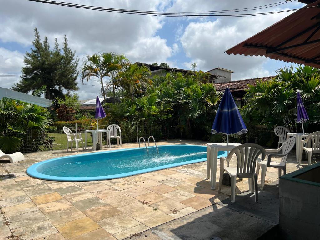 Bazén v ubytování Seu Refúgio Aconchegante na Cidade nebo v jeho okolí