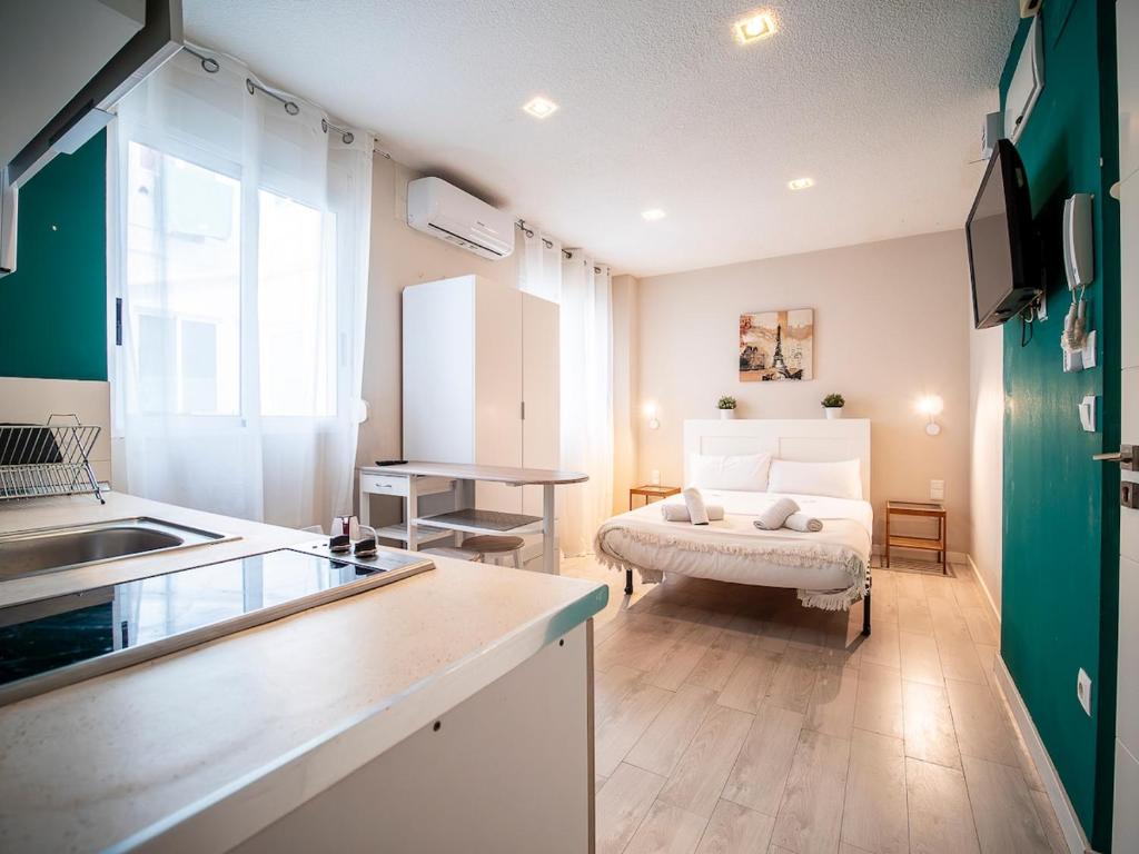 Ліжко або ліжка в номері Apartment Ruzafa Market 8A