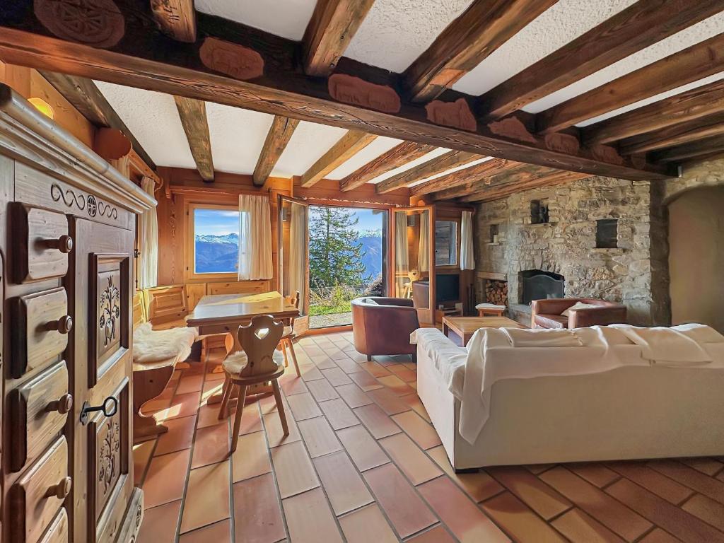 Khu vực ghế ngồi tại PO Big Dipper Suite - Anzere Slopeside - Swiss Alp