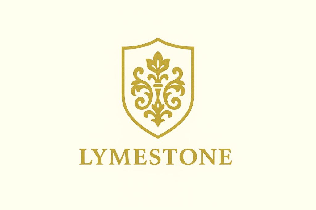 ein Schild mit königlichem Muster und der Inschrift Lymephrine in der Unterkunft Lymestone Boutique Accommodation in Grange Over Sands