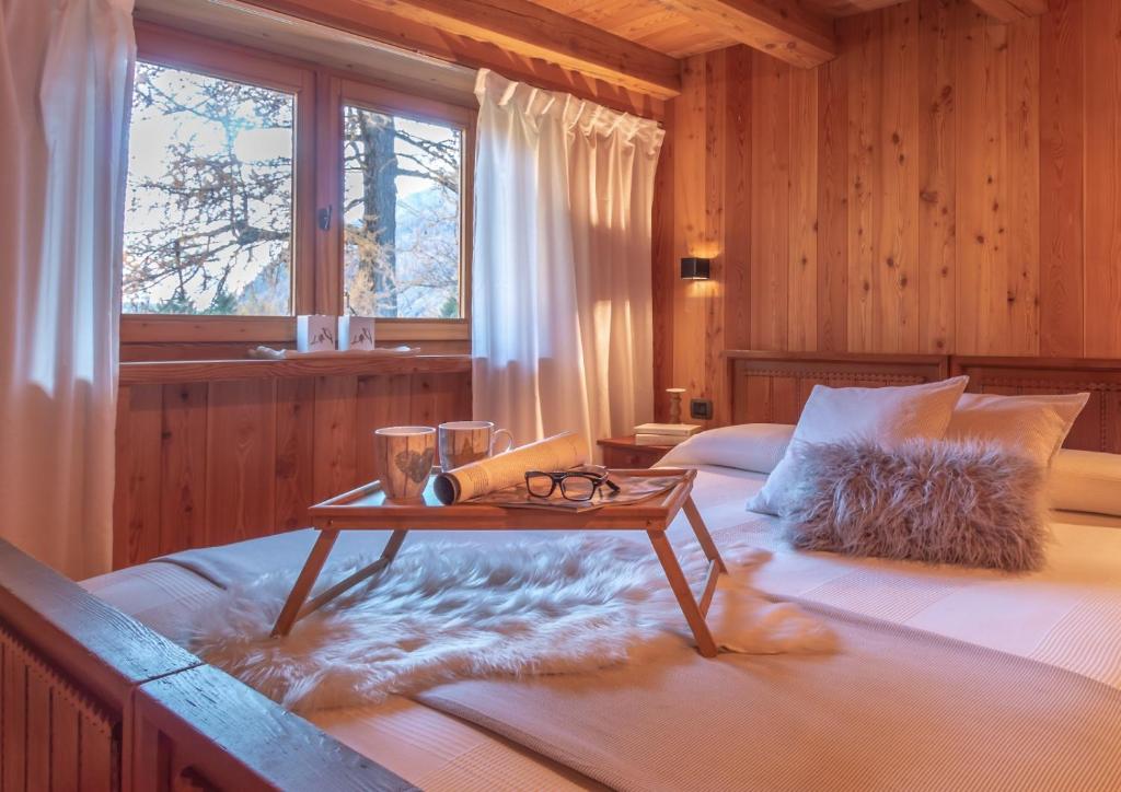 Ένα ή περισσότερα κρεβάτια σε δωμάτιο στο A-waay Stadel Walser Betta