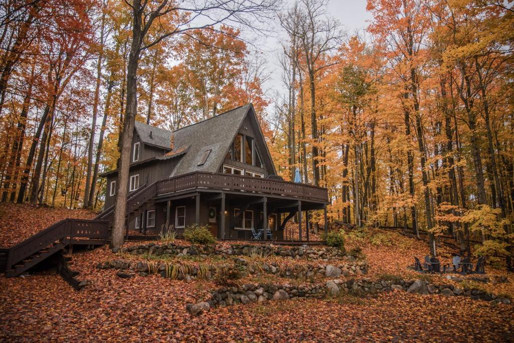 Κήπος έξω από το Unique A-frameslopestorchbrewery