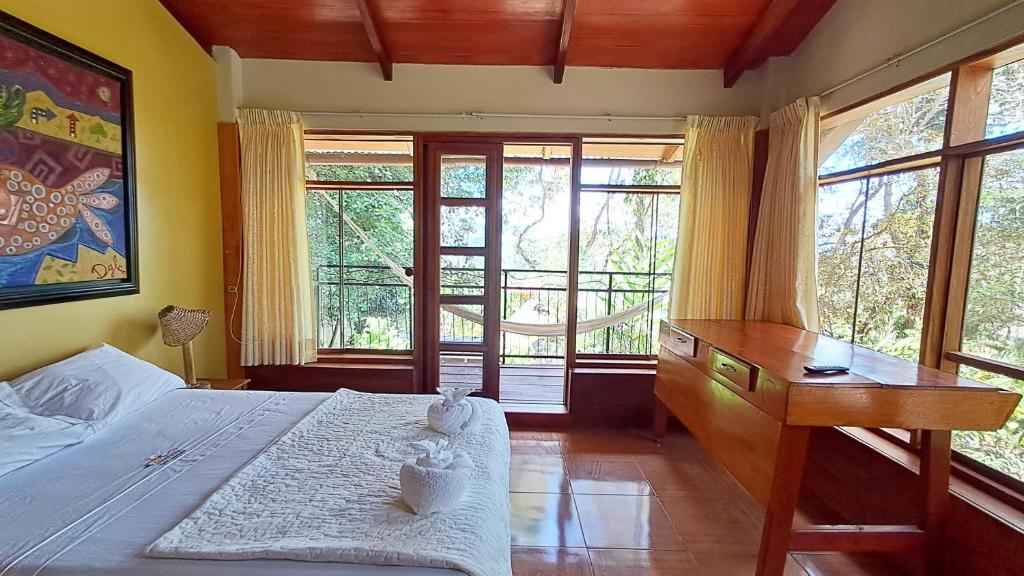 Postel nebo postele na pokoji v ubytování Paraiso Verde Lamas