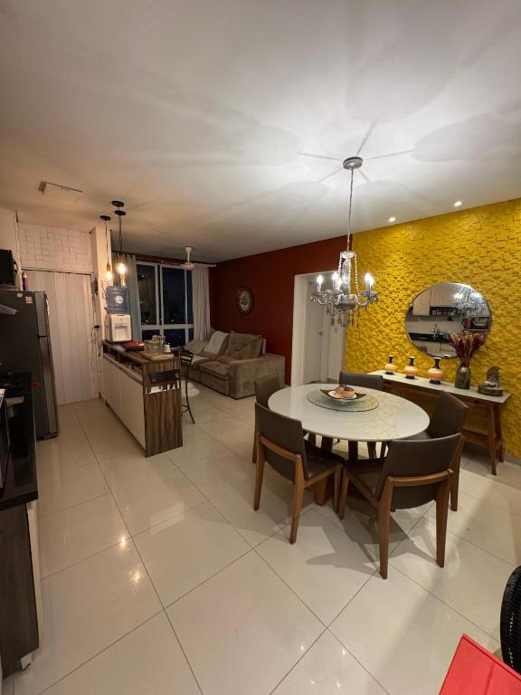 Køkken eller tekøkken på Apartamento Familiar Para Suas Férias