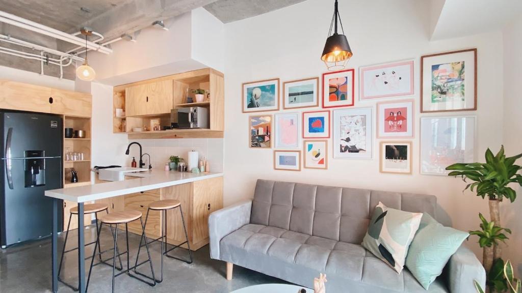 Cool studio apartment in the heart of Monterrey, Монтеррей (актуальные ...