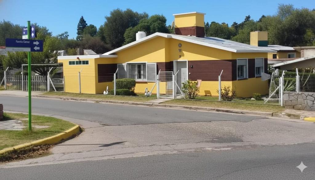 Bygningen som feriehuset ligger i