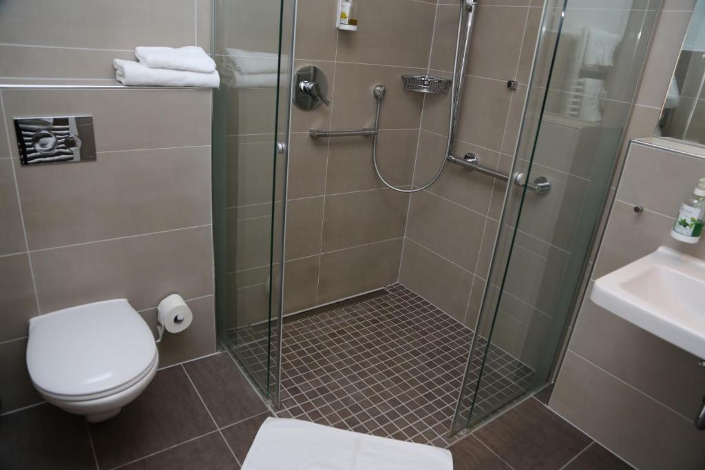 Koupelna v ubytování Hotel Lindleinsmühle