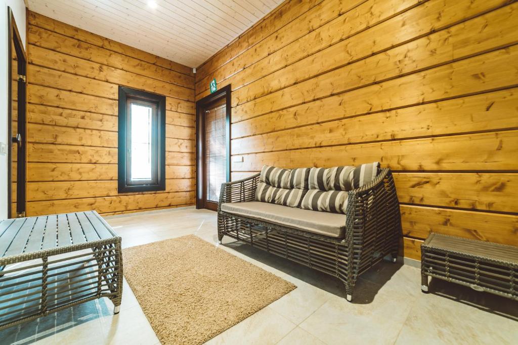Posezení v ubytování Rannatamme Villa