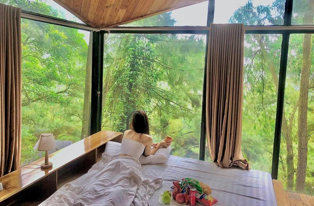 Zahrada ubytování DeBay Retreat - Little Đà Lạt Chill Villa